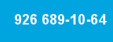926 689-10-64 926 689-10-64